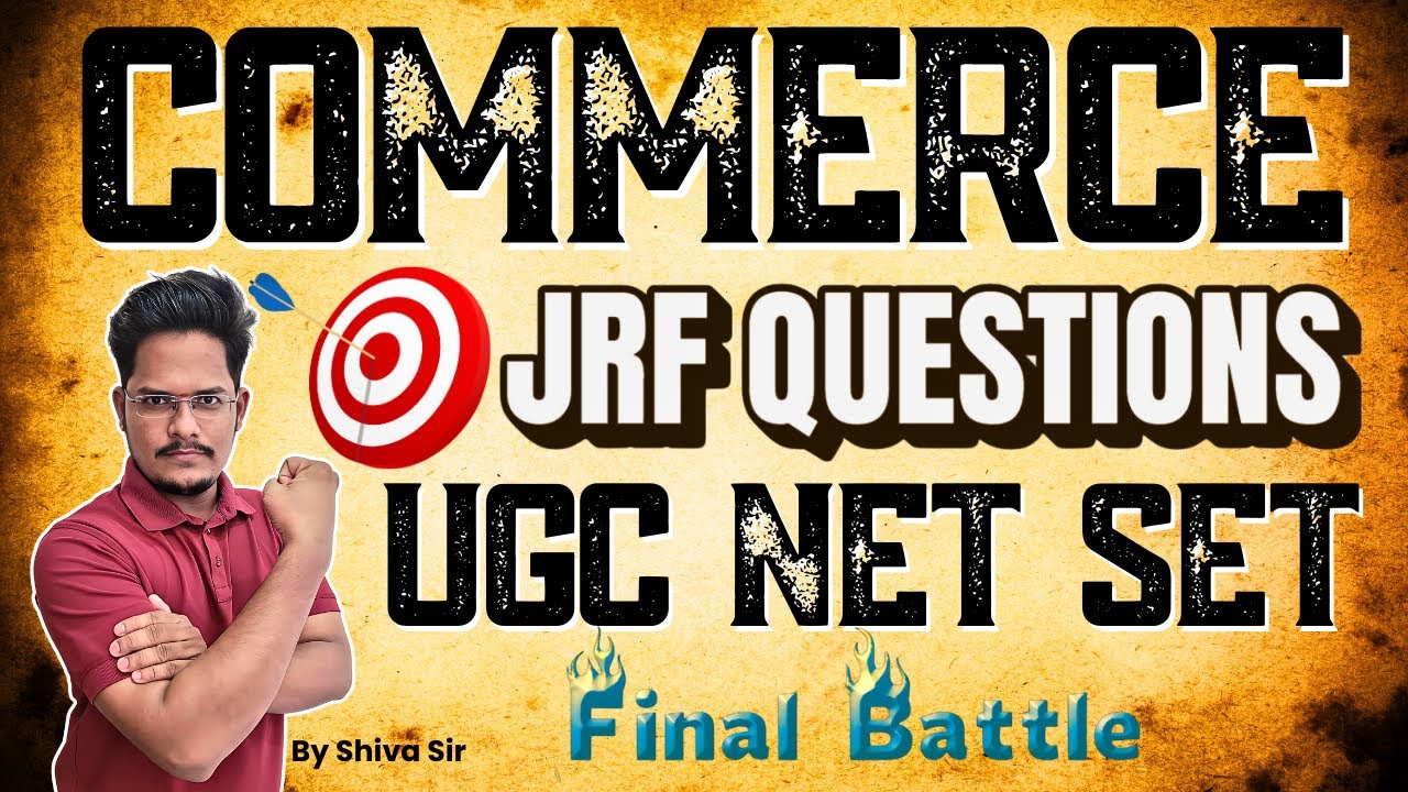 UGC NET Commerce | 100% Sure Questions by Shiva sir
