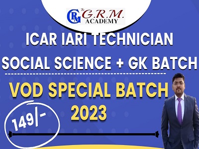 ICAR - IARI Technician-I RE-EXAM 2023 SOCIAL SCIENCE