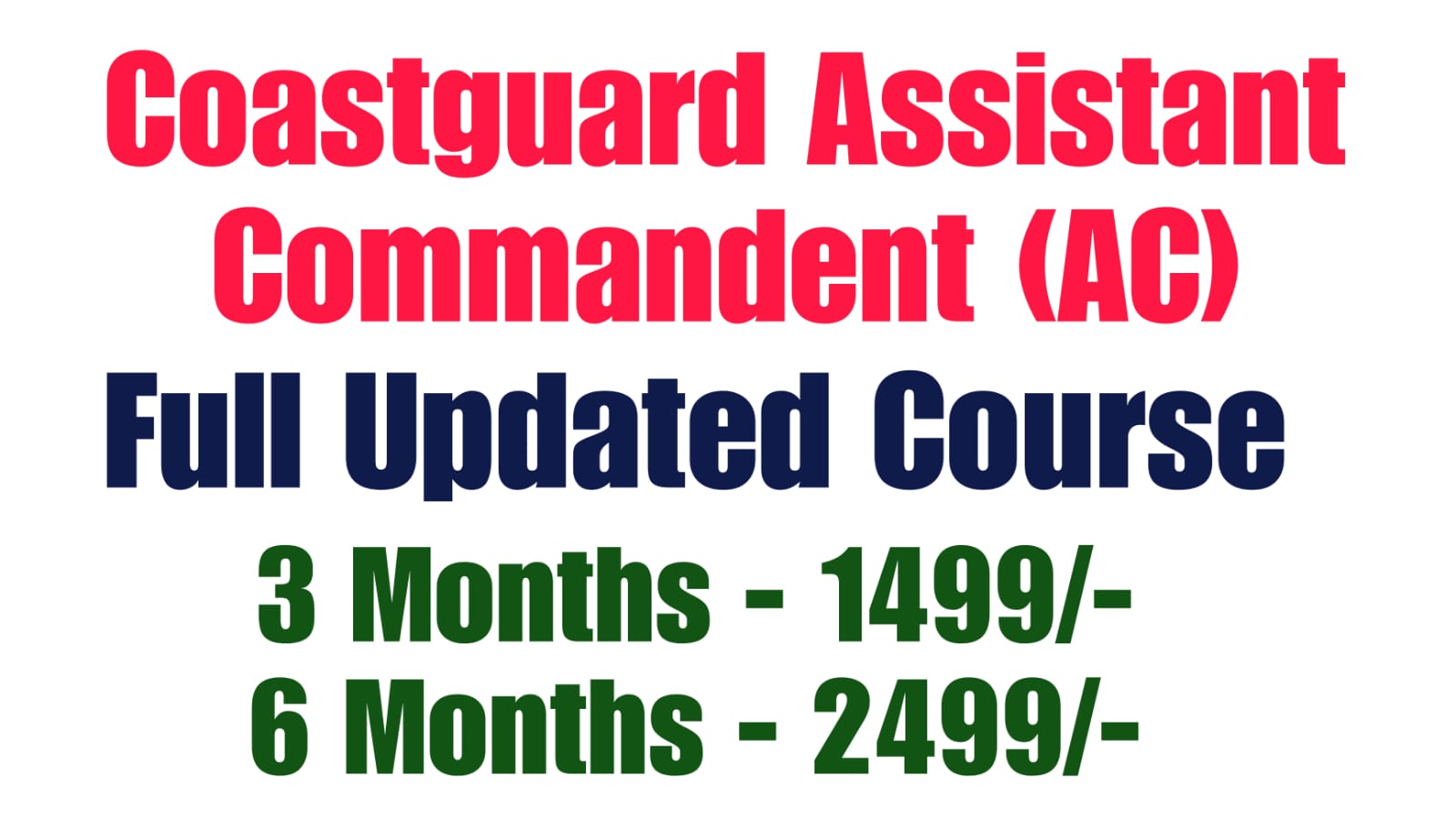Coastguard AC  Full Course