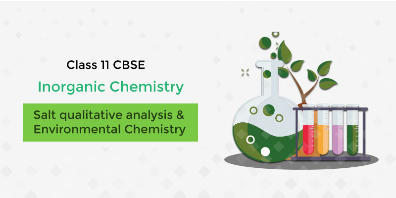 Salt Analysis & Enviornmental Chemistry (Old White Board Lect.)