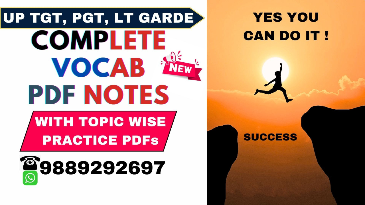 COMPLETE VOCAB PDF NOTEs