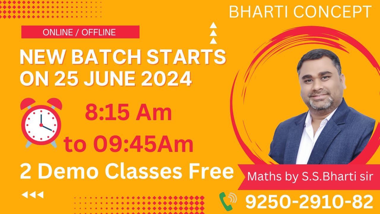 Mathematics  Live Online Batch Starts on 25 June 2024