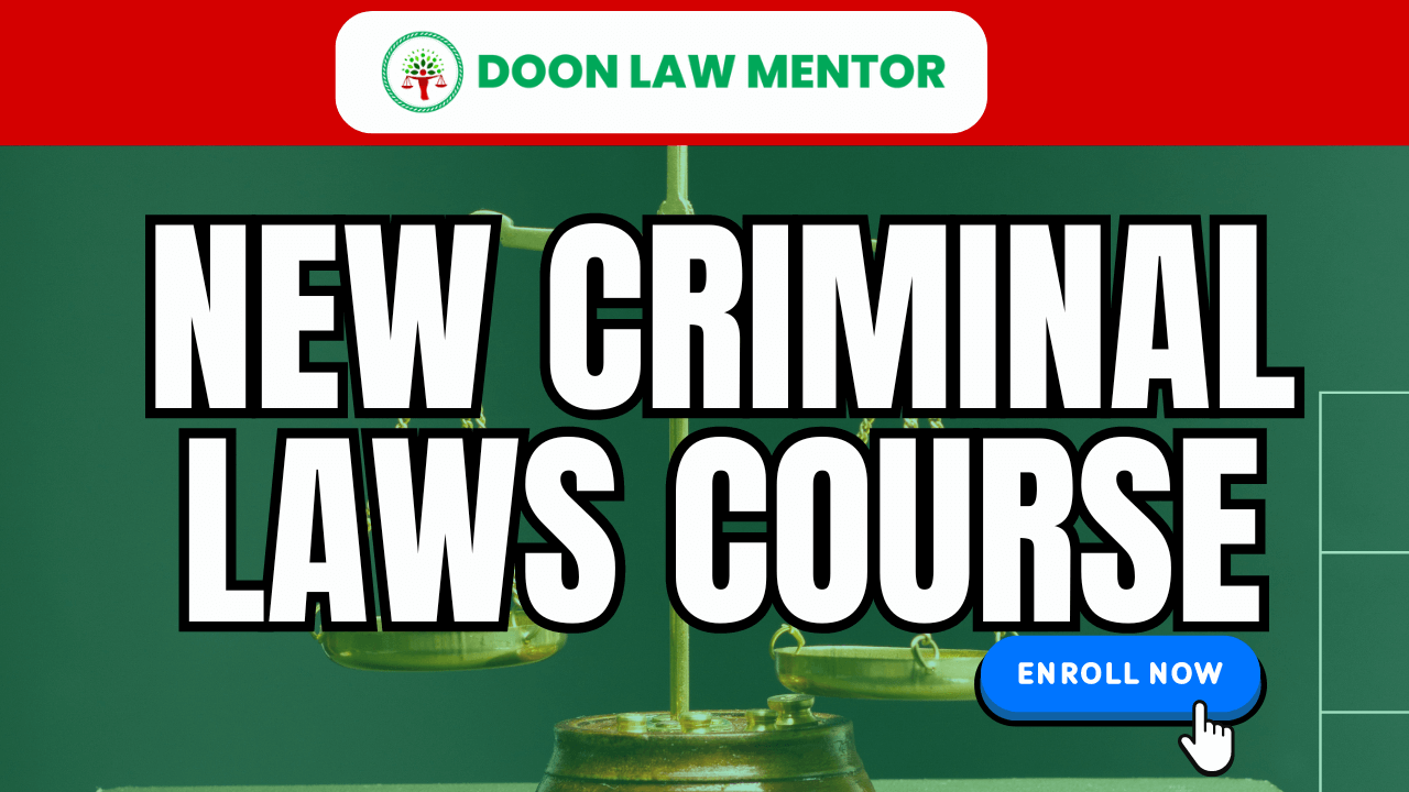 New Criminal Laws Course