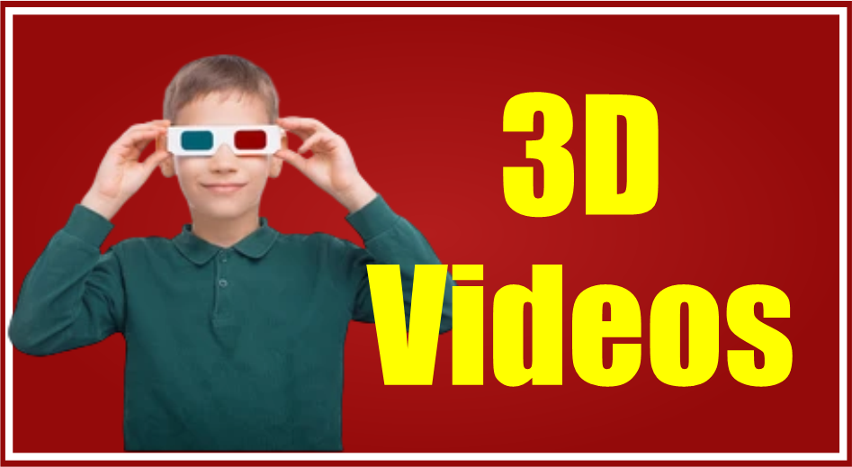 3D Videos for Easy Learning with Free 3D Glasses