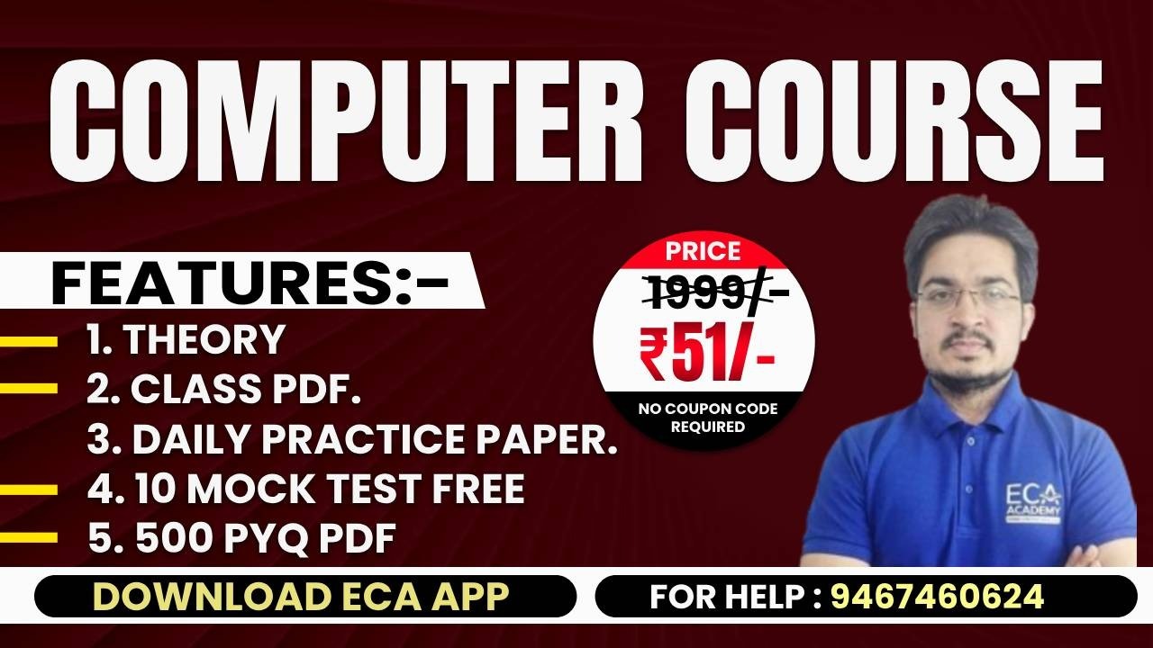 COMPUTER CRASH COURSE ( ONLY THEORY ) 