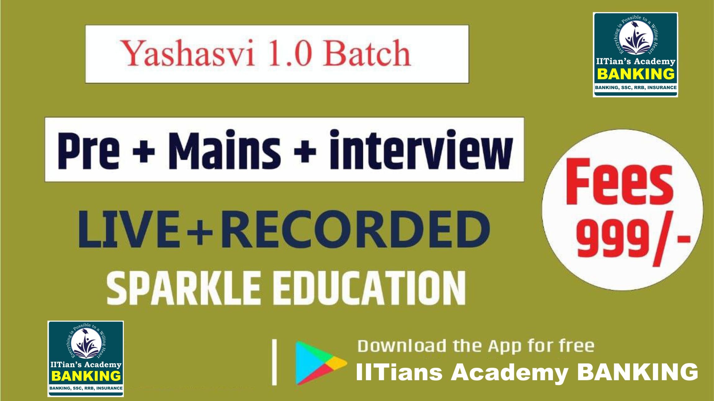 Yashasvi 1.0 Batch (Complete Banking Course)
