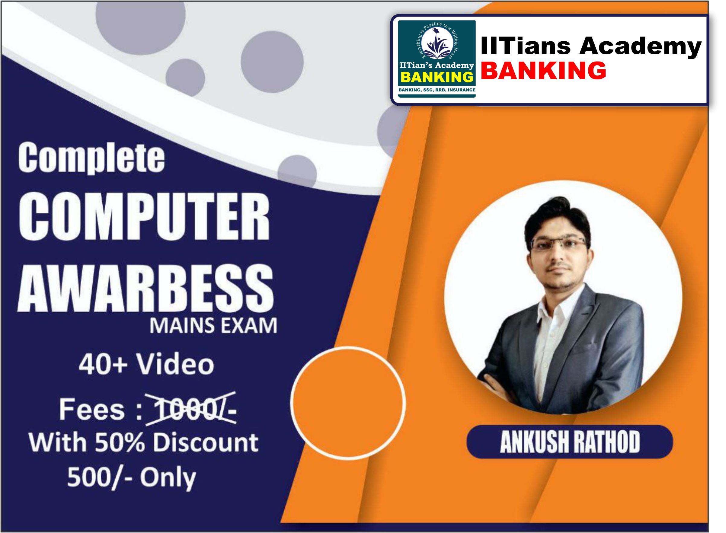 ALL IN ONE Computer Awareness Course By Ankush Rathod  Sir (Clerk to SBI PO )