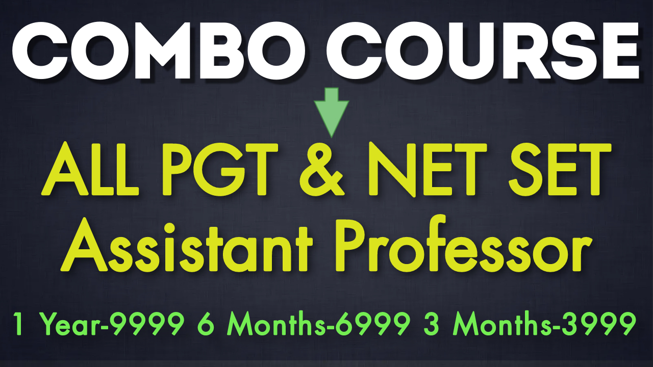 All PGT & Assistant Prof.,NET (Combo)