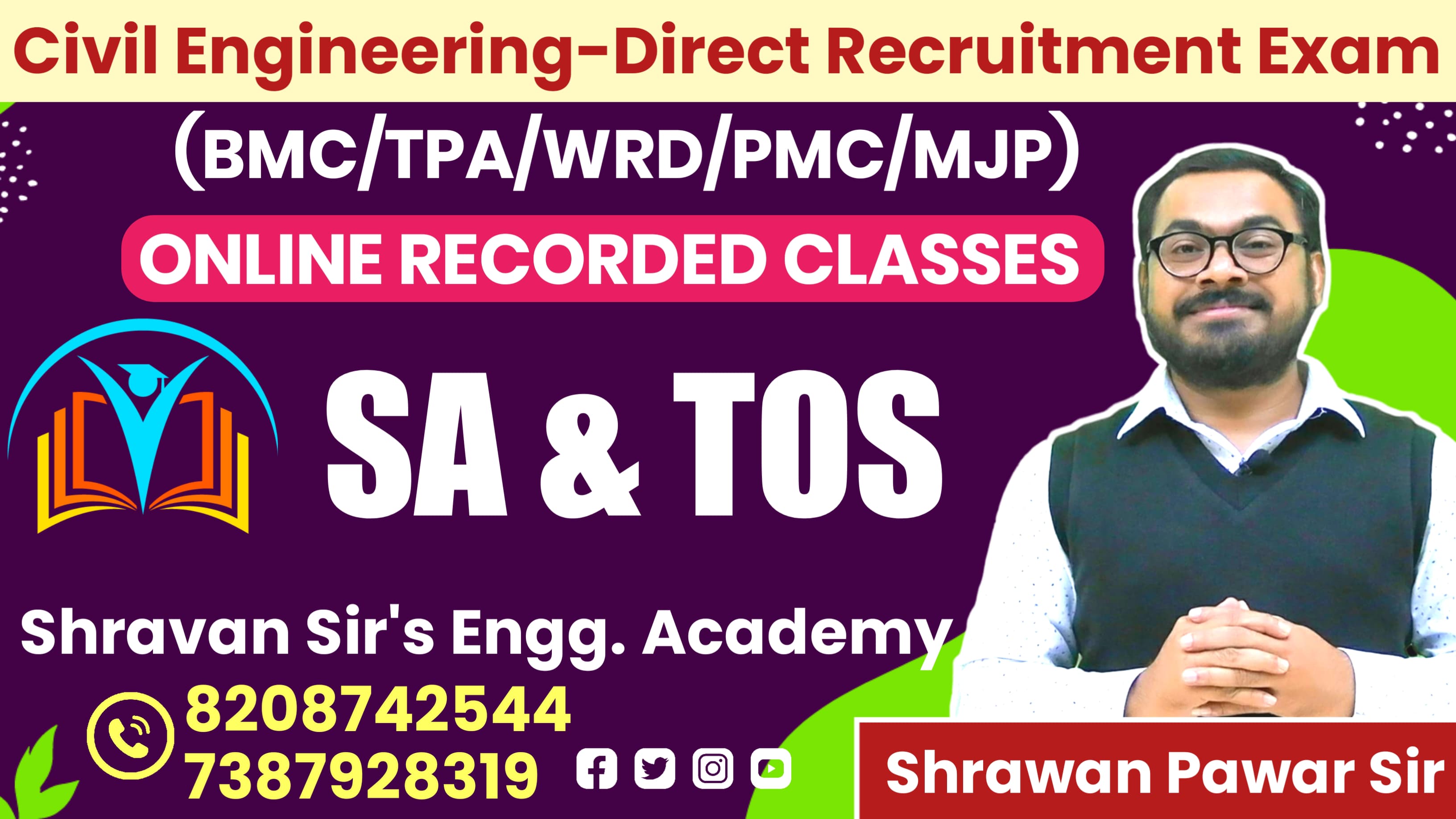 SA & TOS -Structural Analysis and Theory of Structure Pre Recorded Batch