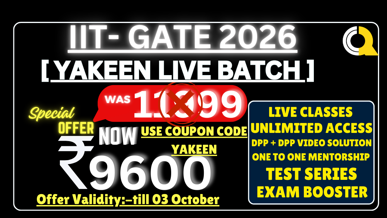 YAKEEN LIVE IIT GATE 2026