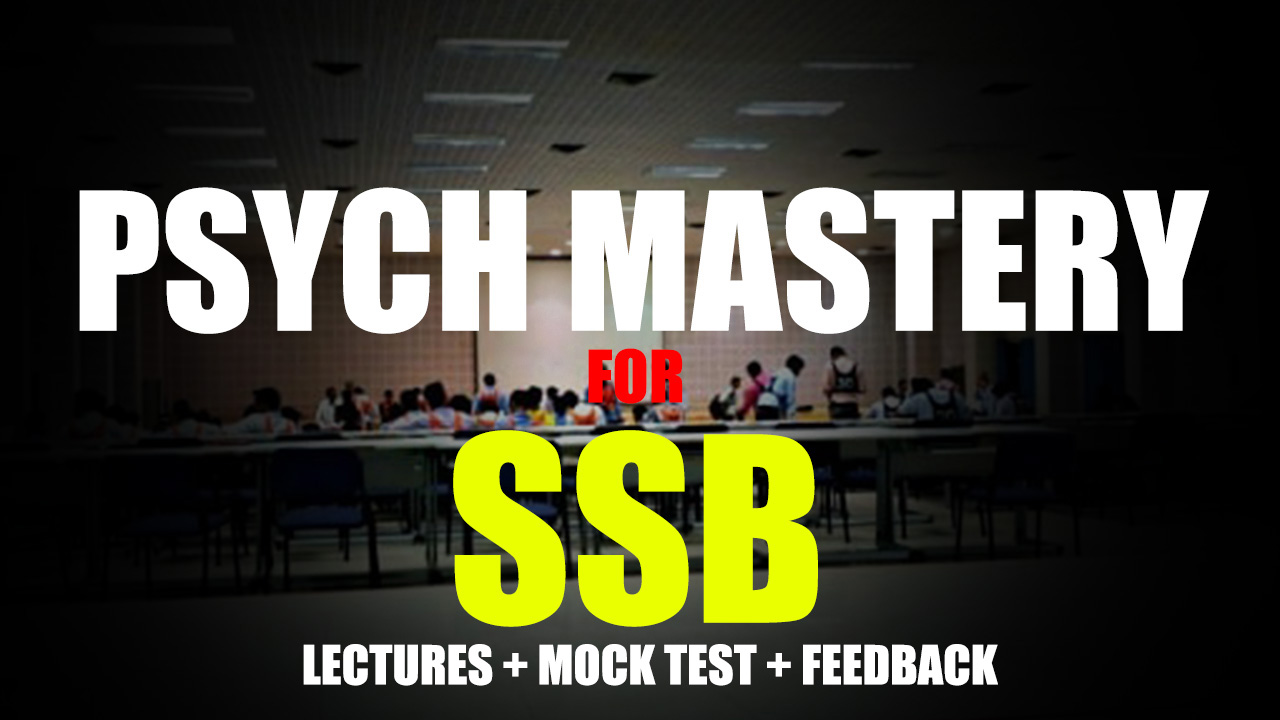 Psych Mastery for SSB (Lectures + Mock Test + Feedback)