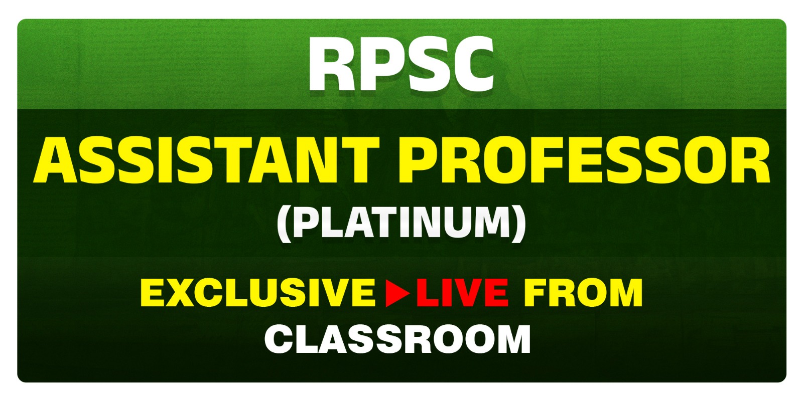 ASSISTANT PROFESSOR (PLATINUM) EXCLUSIVE LIVE FROM CLASSROOM 