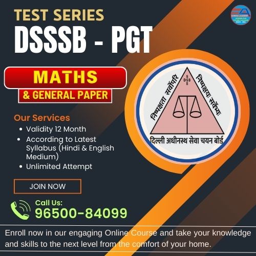 DSSSB PGT MATHS & GENERAL PAPER TEST SERIES