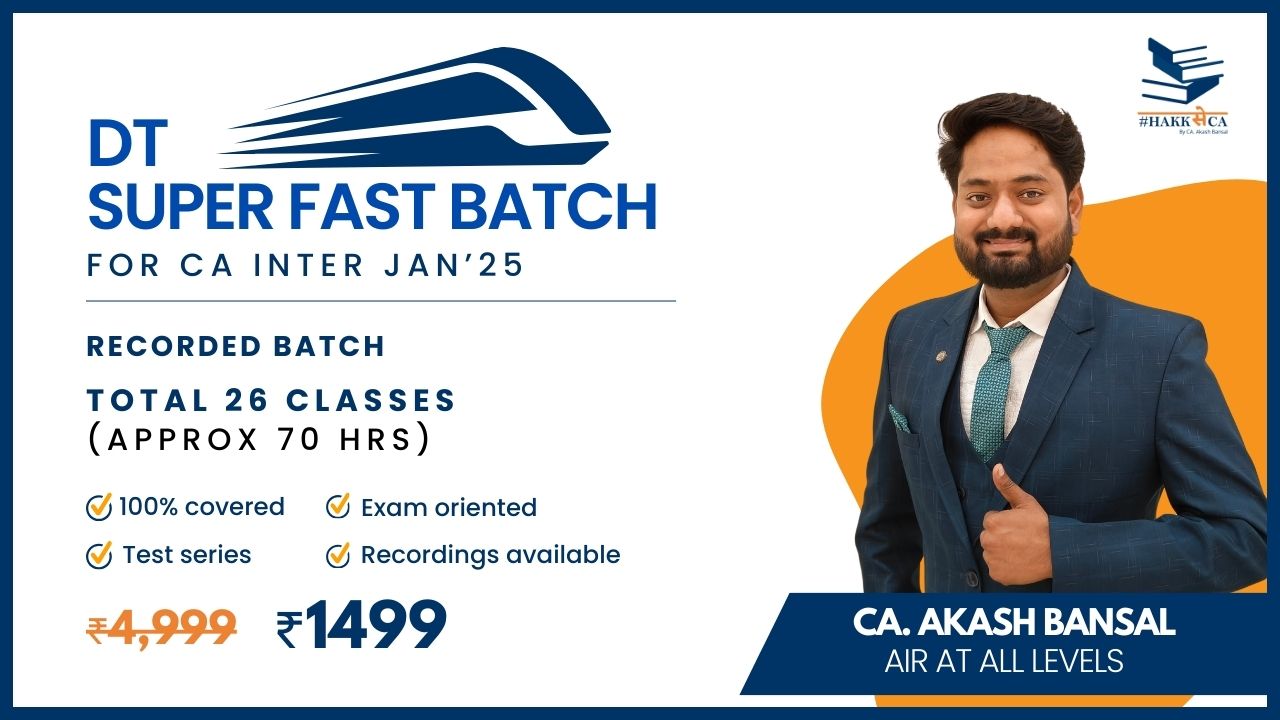 DT | Super Fast Batch | Intermediate | Jan'25