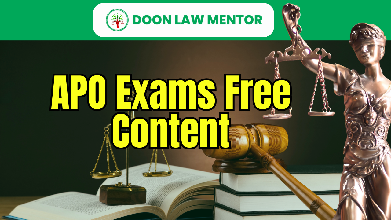 APO Exams Free Content