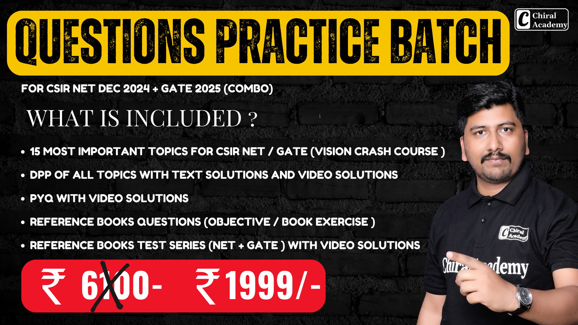 QUESTION PRACTICE BATCH FOR CSIR NET DEC 2024 + GATE 2025