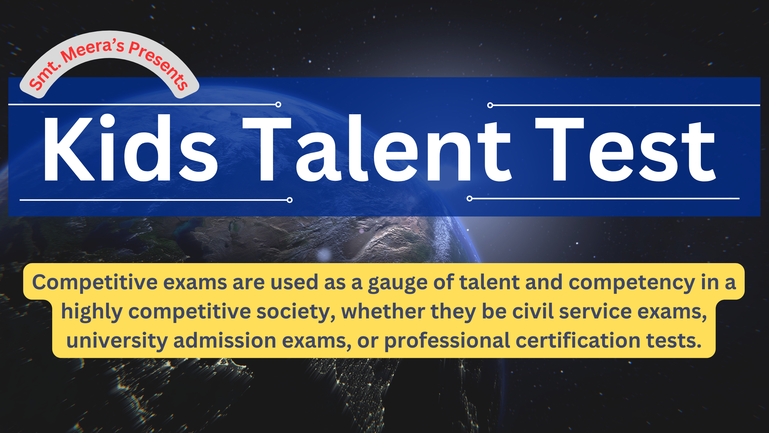 Free Kids Talent Test series (Meera's Presents )