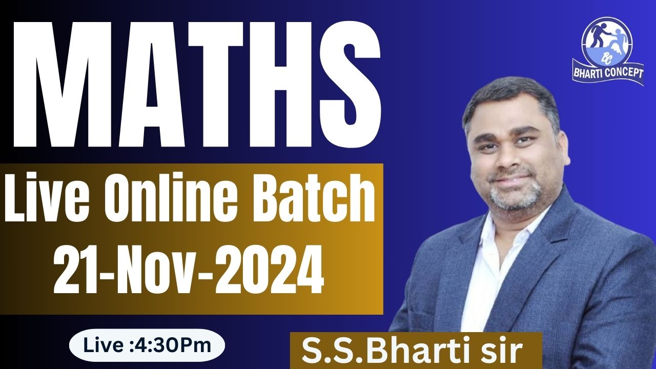 Mathematics  Live Online Batch Starts on 21-Nov-2024