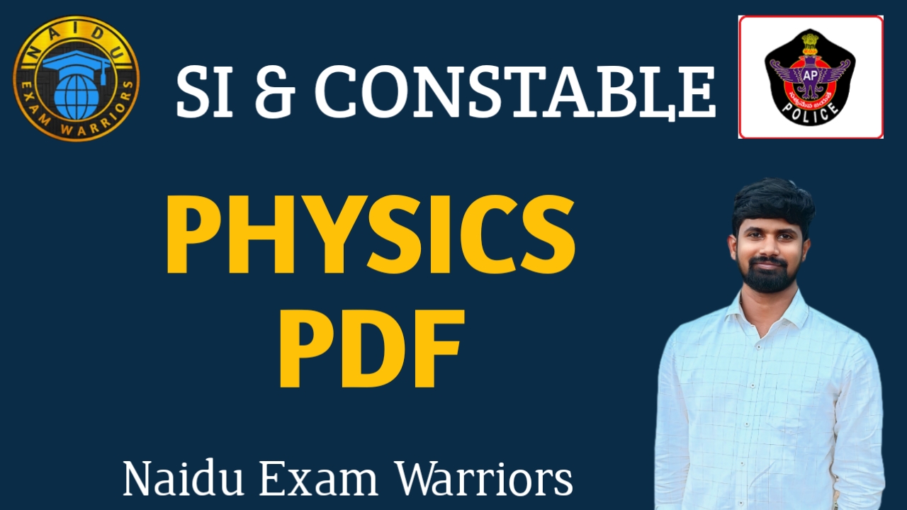 AP SI CONSTABLE PHYSICS PDF TELUGU MEDIUM