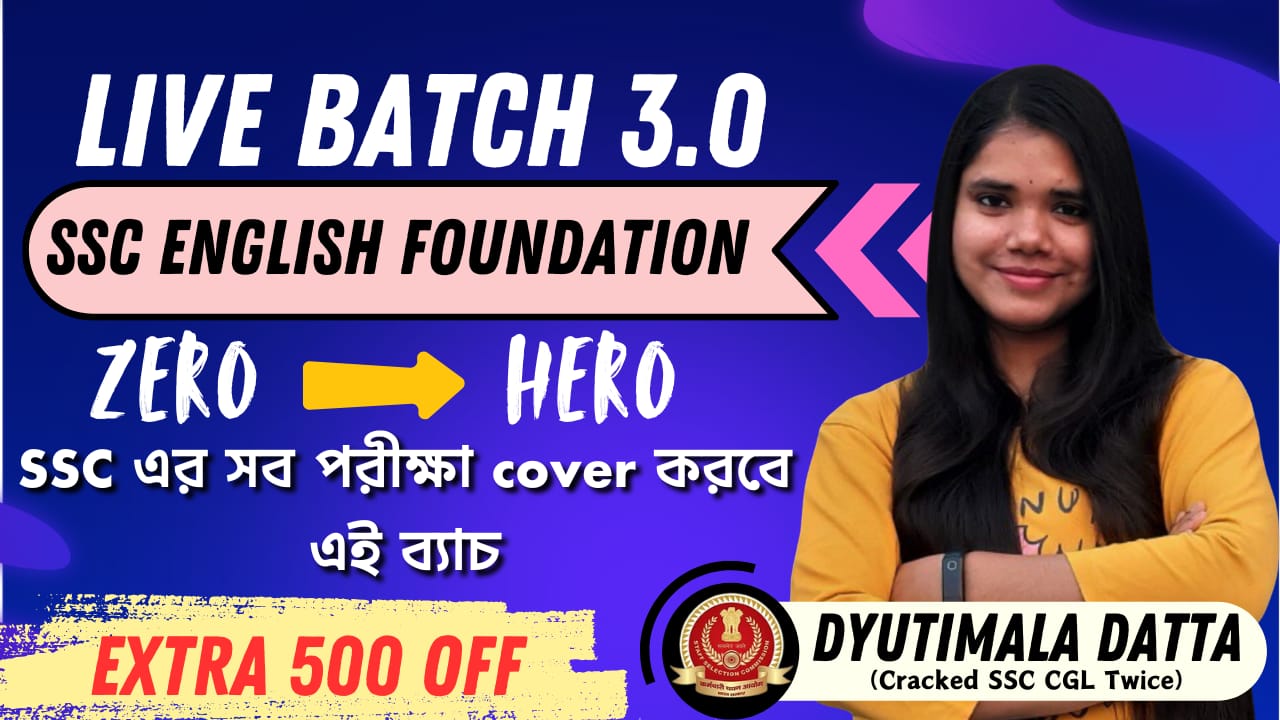 SSC English Foundation LIVE Batch 3.0