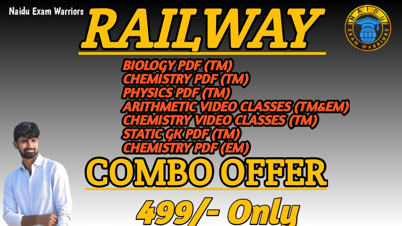 RAILWAY COMBO COURSE ARITHMETIC, GENERAL SCIENCE,GK etc 