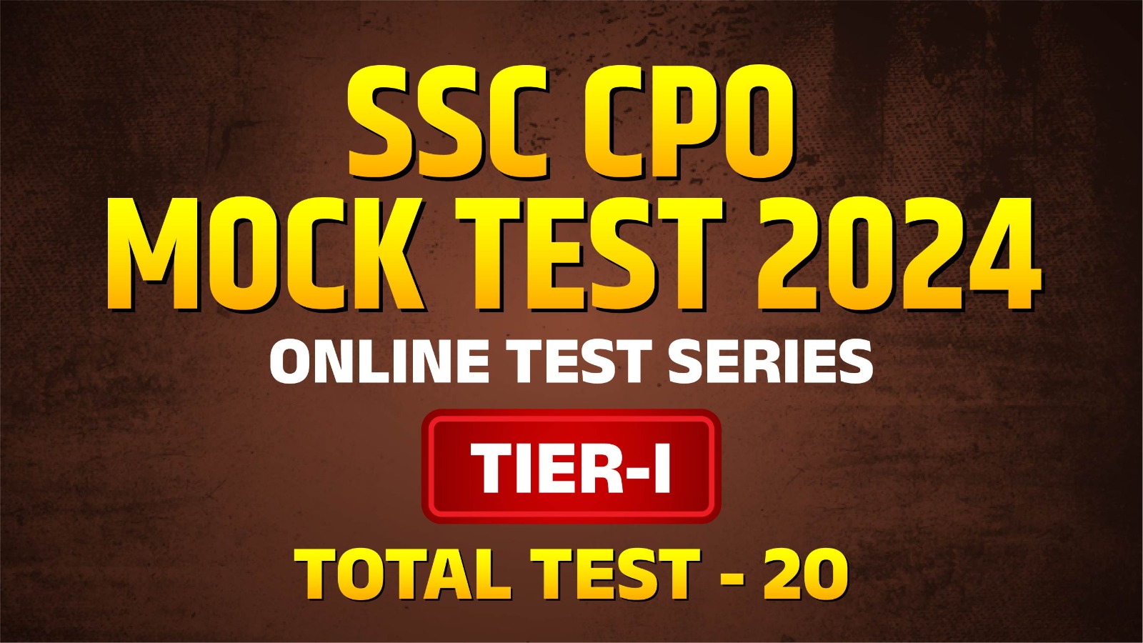SSC CPO (Tier-I) Mock Test 2024