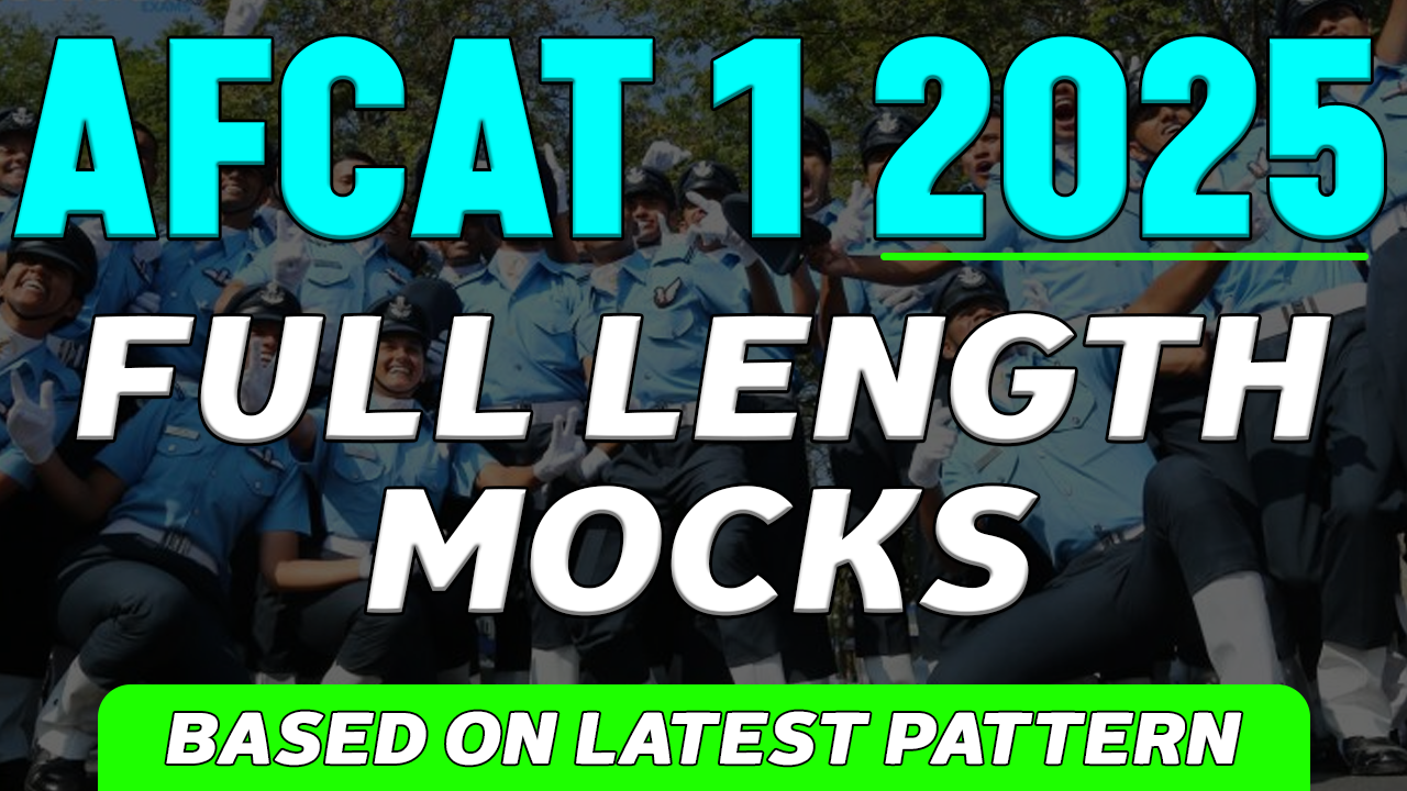 AFCAT 1 2025 Full Length Mock