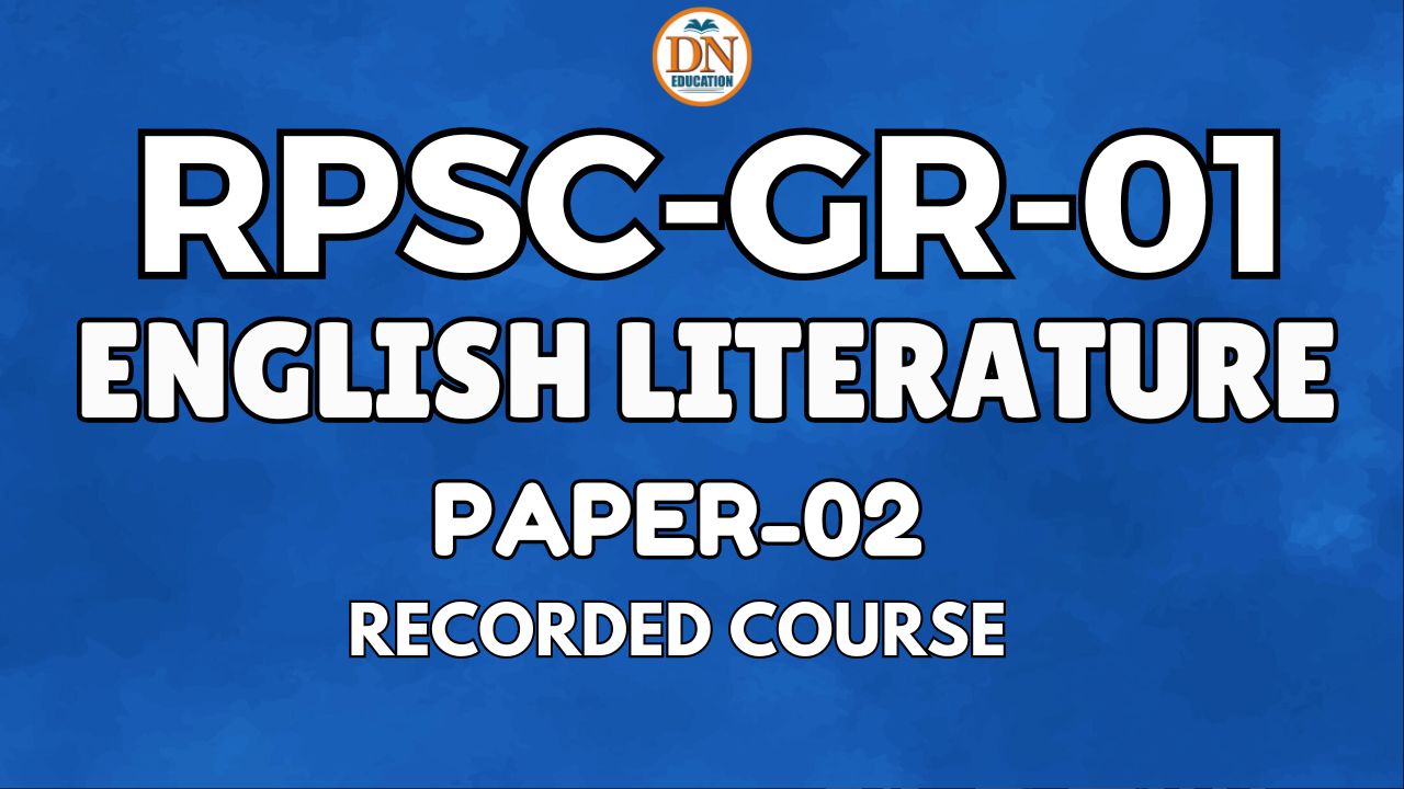 RPSC GRADE -01 (ENGLISH)