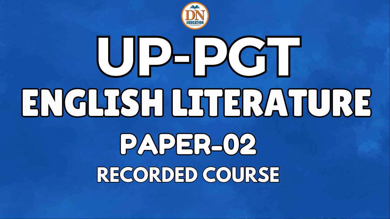 UP- PGT(ENGLISH LITERATURE)