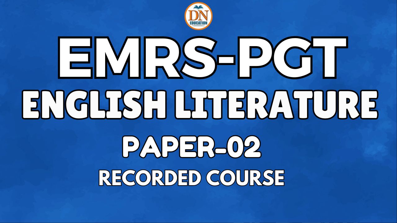 EMRS- PGT(ENGLISH LITERATURE)
