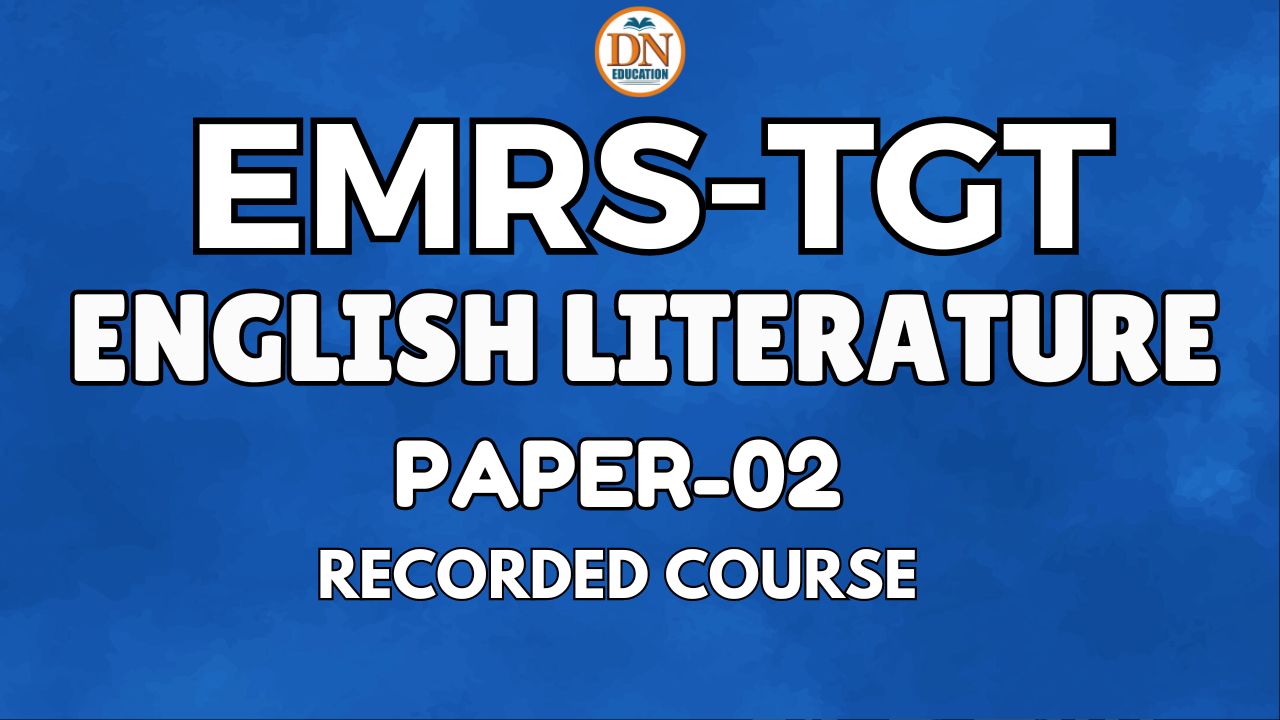 EMRS- TGT(ENGLISH LITERATURE)