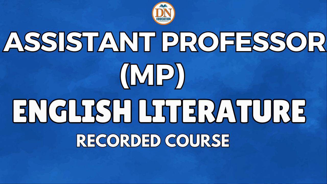 ASSISTANT PROFESSOR(MP)- ENGLISH LITERATURE