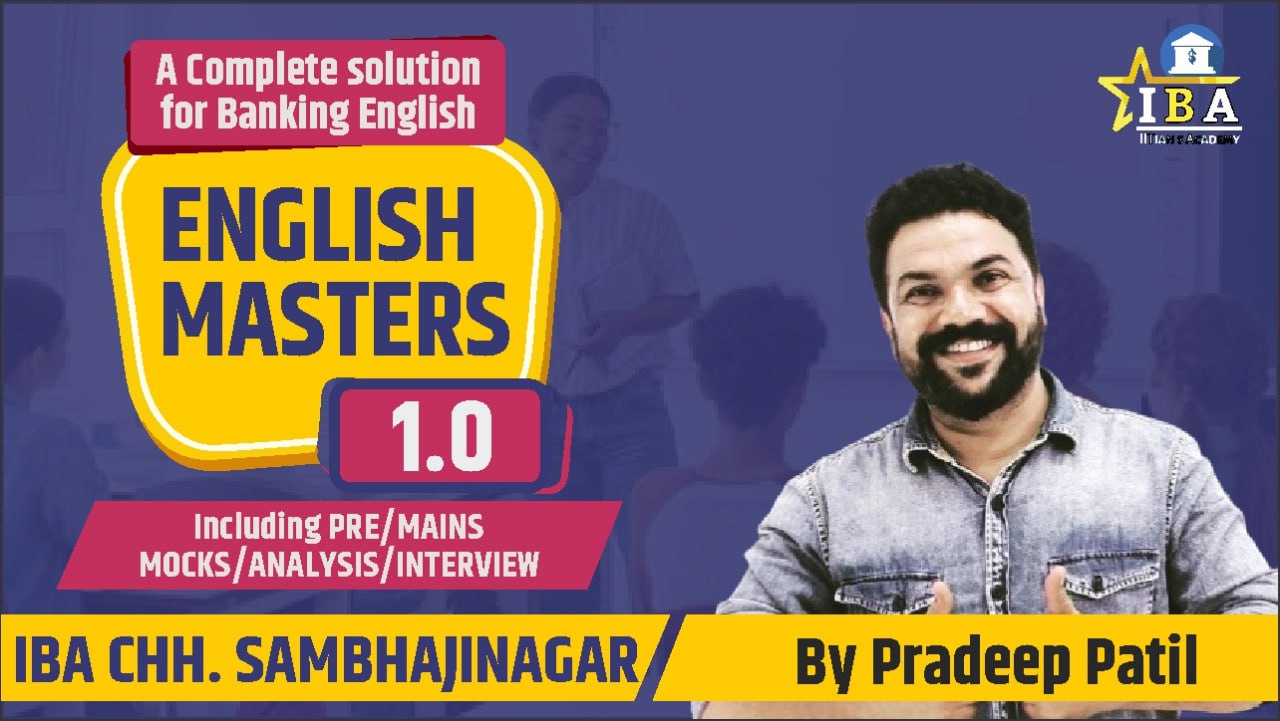 ENGLISH MASTERS 1.0 BATCH BY PRADEEP PATIL SIR