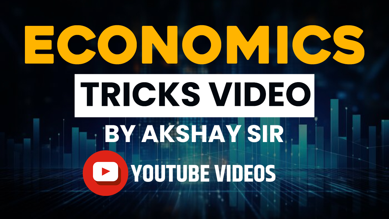 Economics tricks  Video by akshay sir 