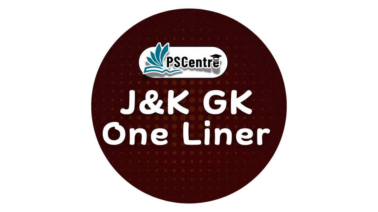 Daily J&K GK One Liner