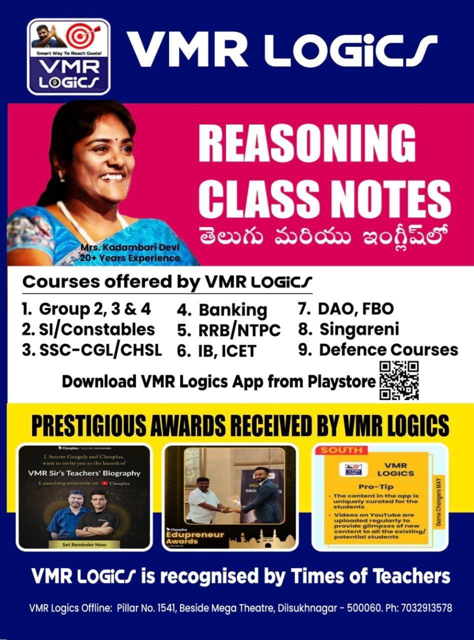 Reasoning Class Notes by Kadambari madam