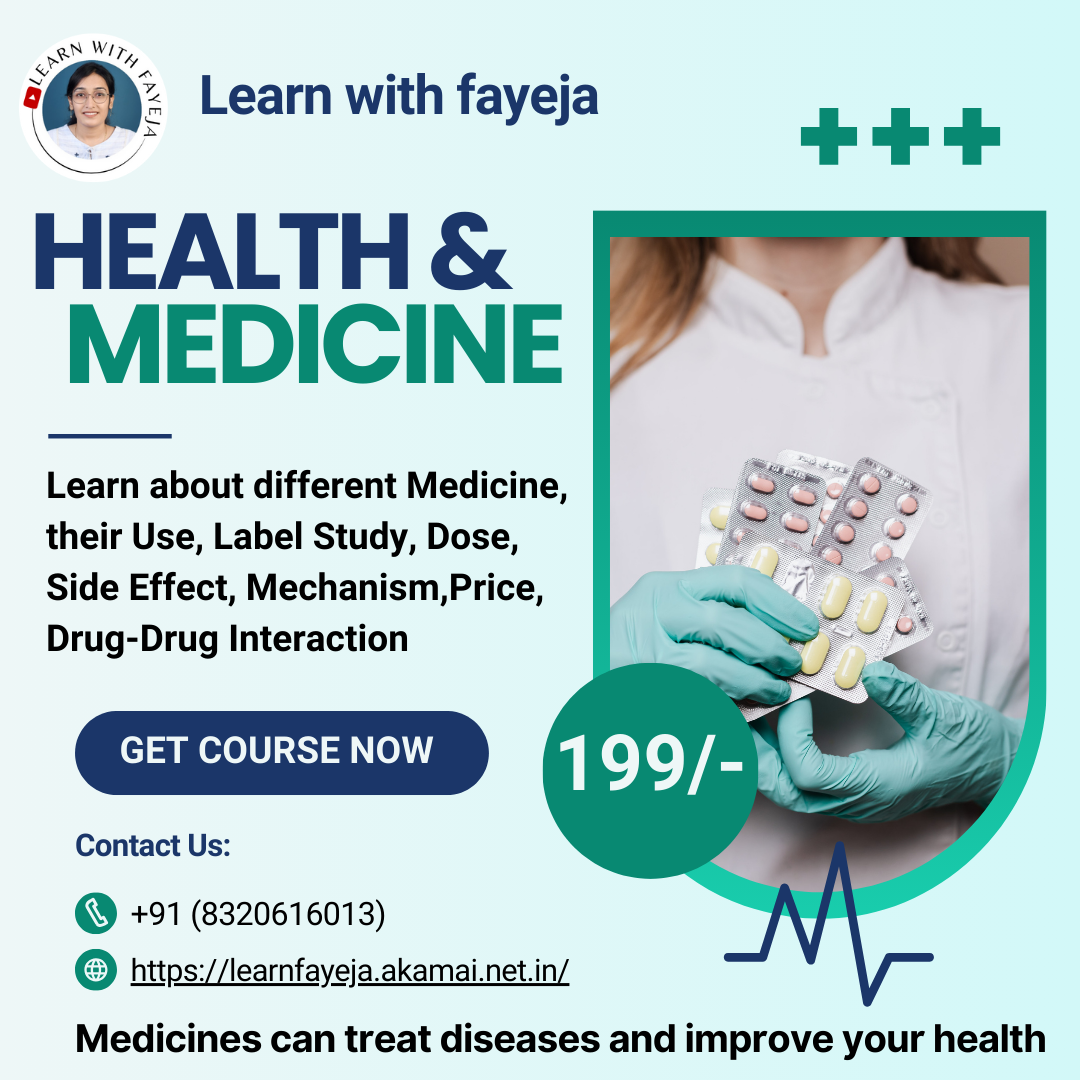 WEBSITE LINK:- HEALTH AND MEDICINE COURSE