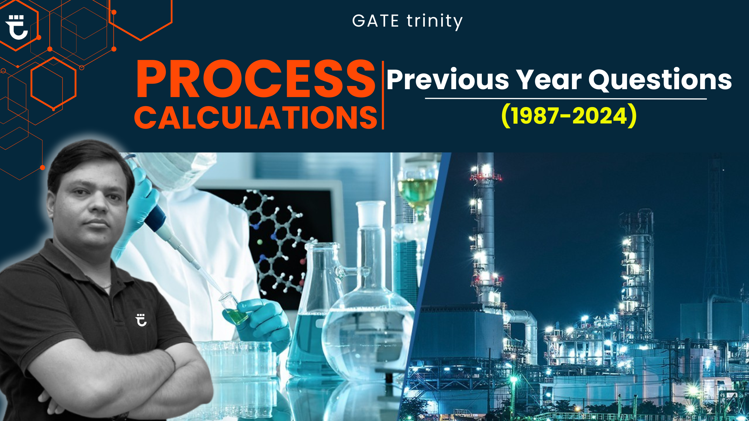 GATE trinity Process Calculation PYQ (1988-2024)