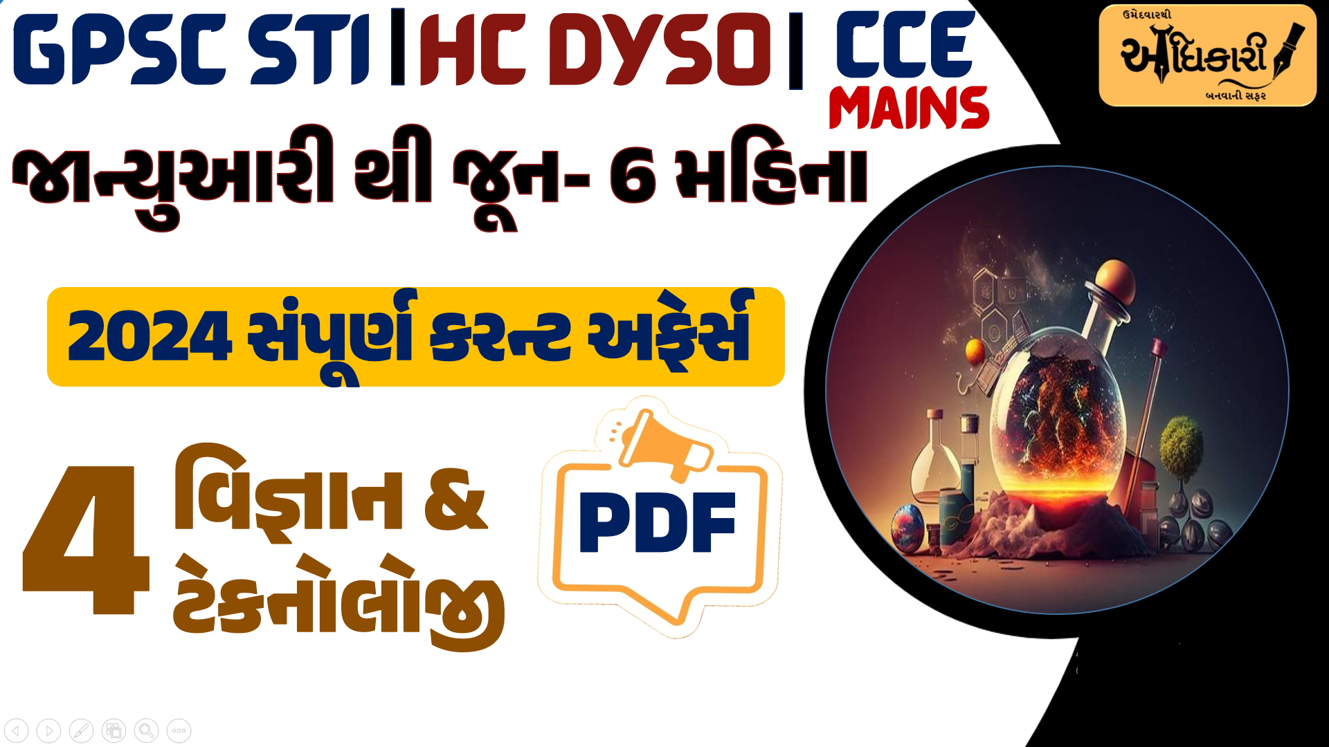 જાન્યુઆરી થી જૂન 2024 - Science