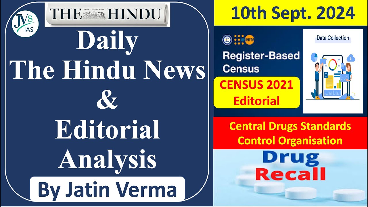 10th September 2024: The Hindu News & Editorial Analysis