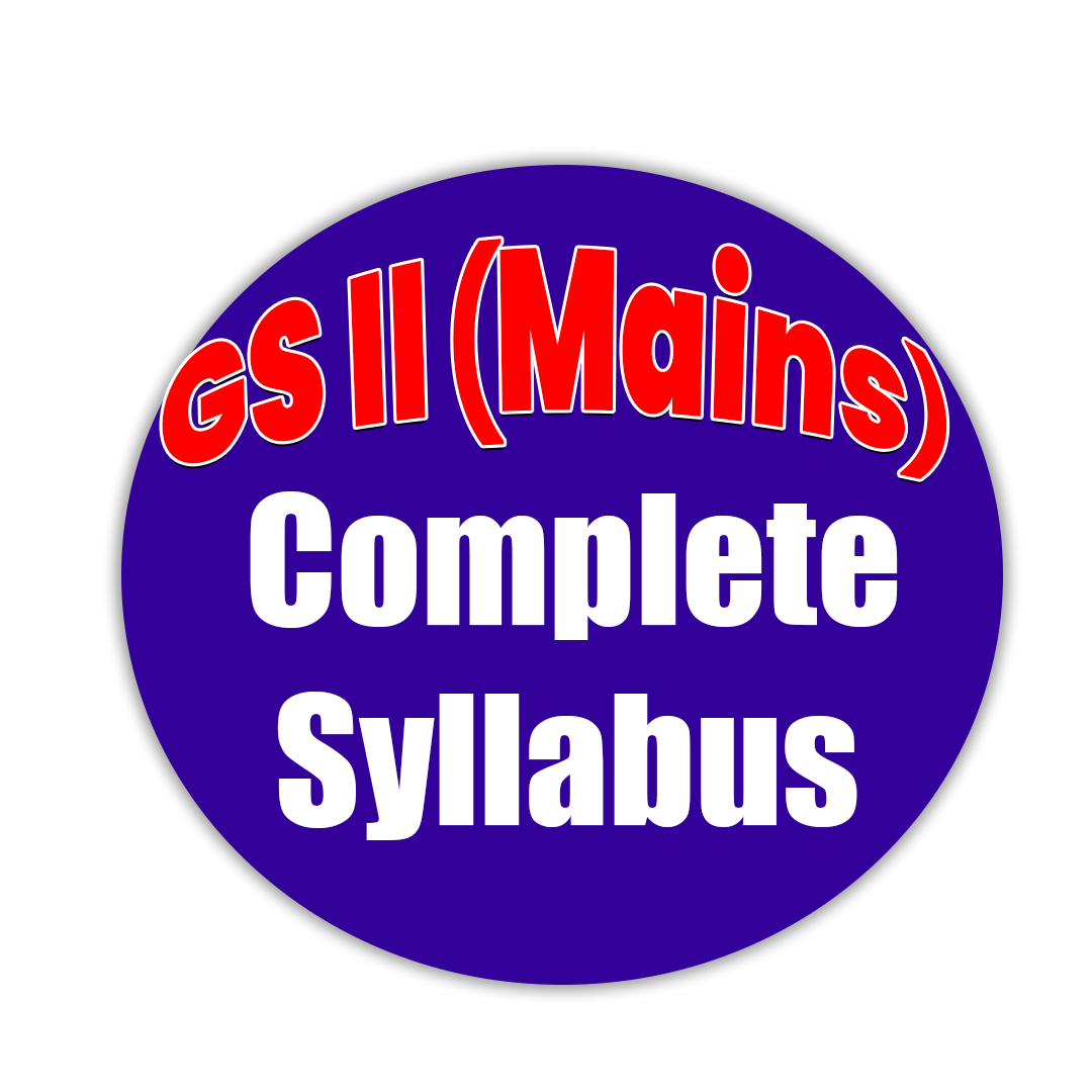 GS 2nd Mains complete Syllabus
